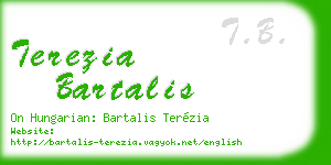 terezia bartalis business card